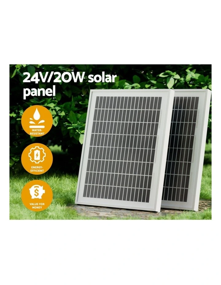 20W Solar Automatic Sliding Gate Opener Kit 4m 600kg image 4