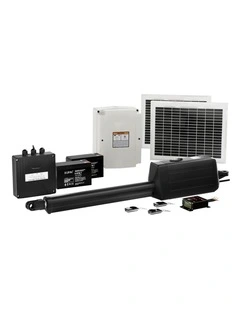 20W Full Solar Power Automatic Single Swing Gate Opener in Silver
