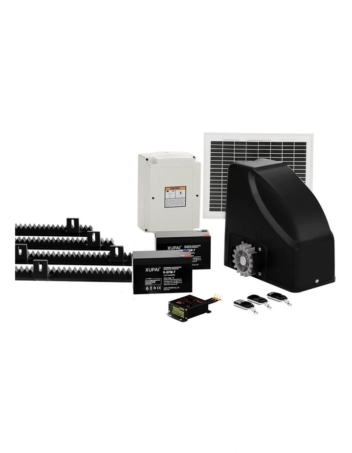 Automatic Sliding Gate Opener Kit 10W Solar in Multi image 1
