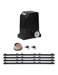 Automatic Sliding Gate Opener Kit Keypad 4M 1000kg in Black