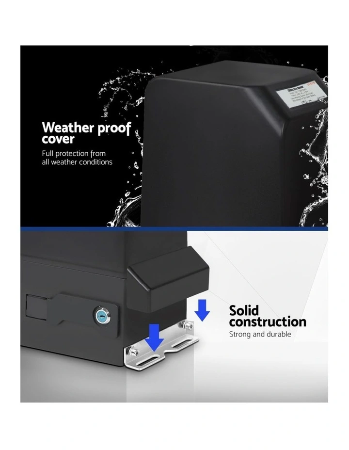 Automatic Sliding Gate Opener Kit Keypad 4M 1000kg in Black image 6