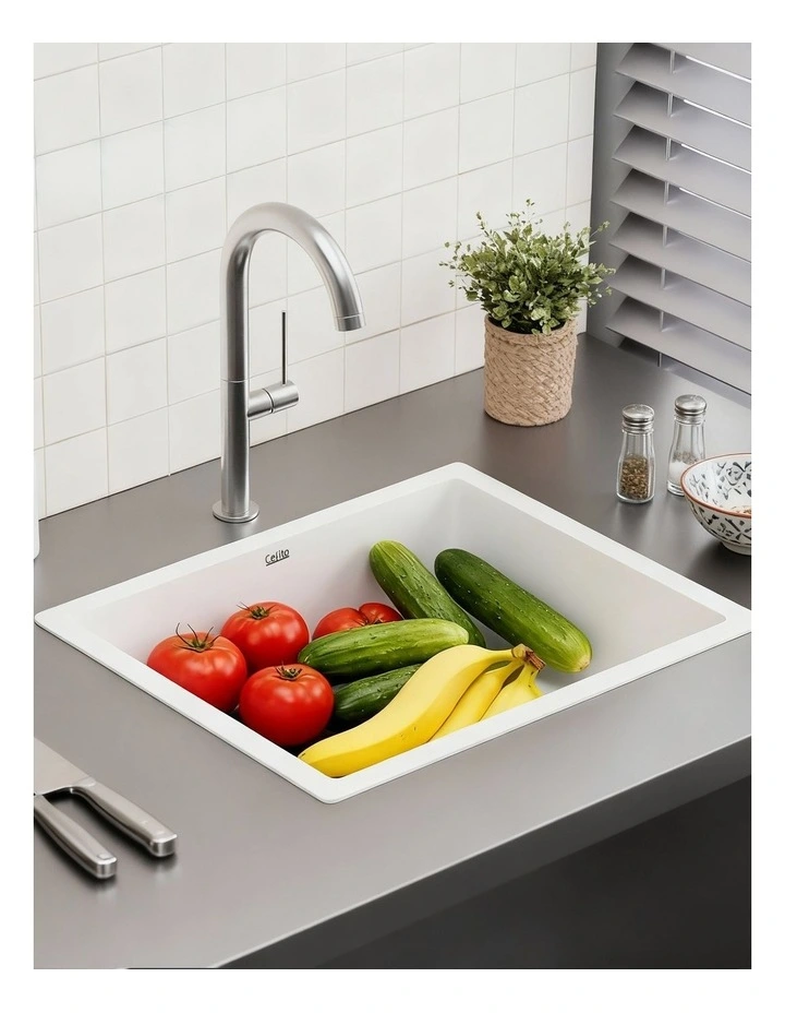 Kitchen Sink 55x45cm in White image 5