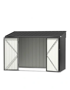 Galvanised Steel Garden Shed 3.05x1.5M in Grey