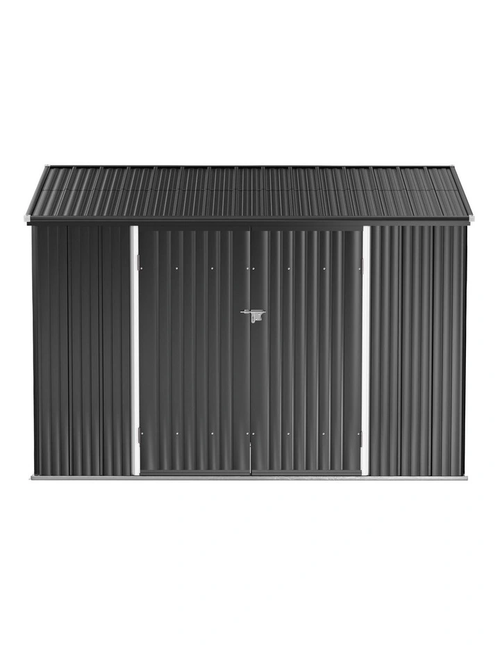 Galvanised Steel Garden Shed 3.05x1.5M in Grey image 2