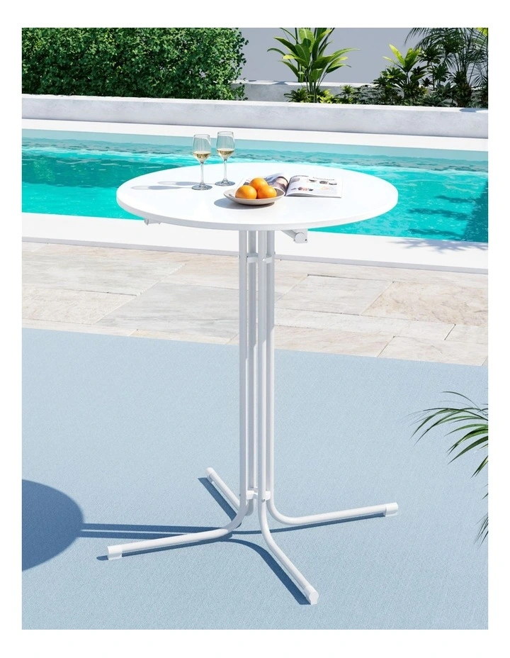Outdoor Bar Table in White image 3