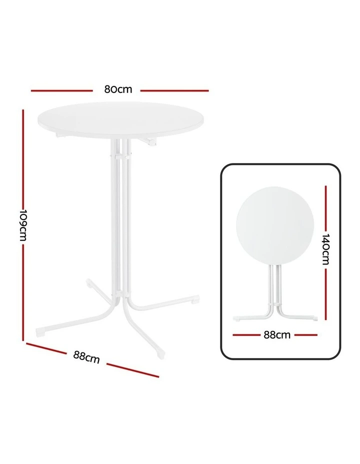 Outdoor Bar Table in White image 4