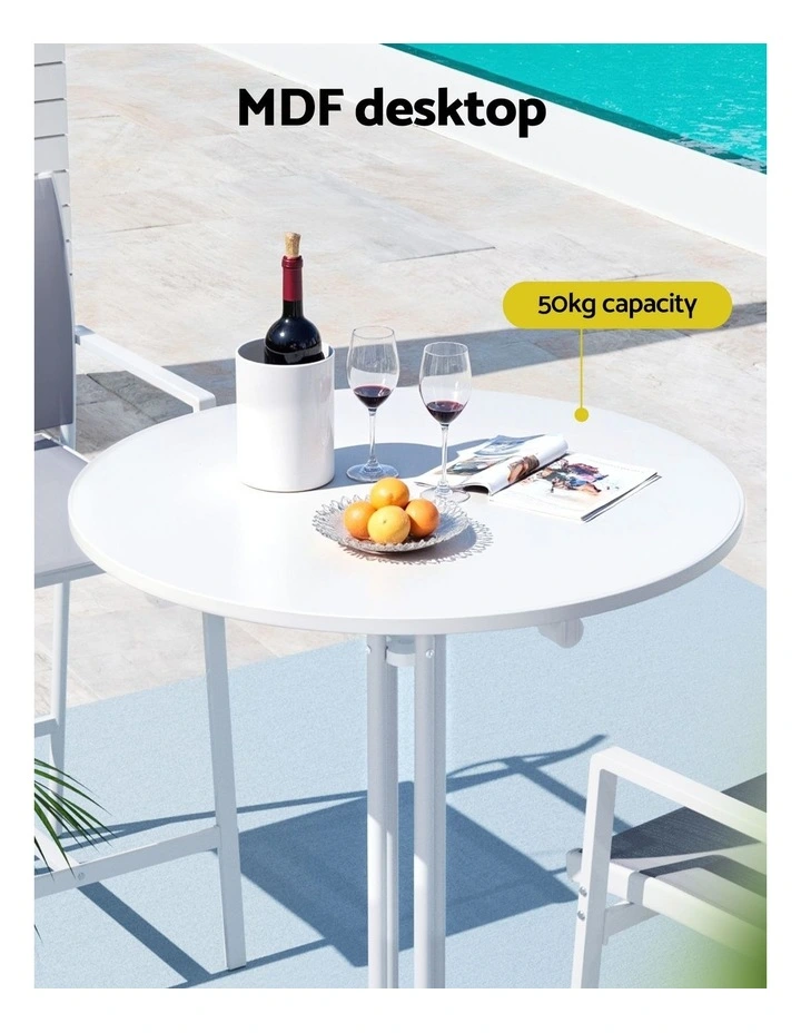 Outdoor Bar Table in White image 5
