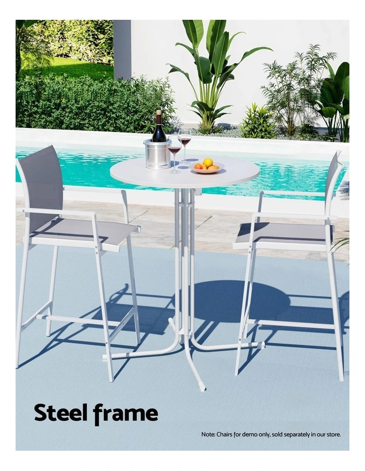 Outdoor Bar Table in White image 7