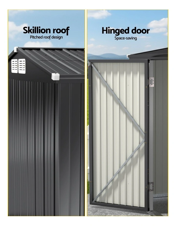 Garden Shed 3x2.18M in grey image 6