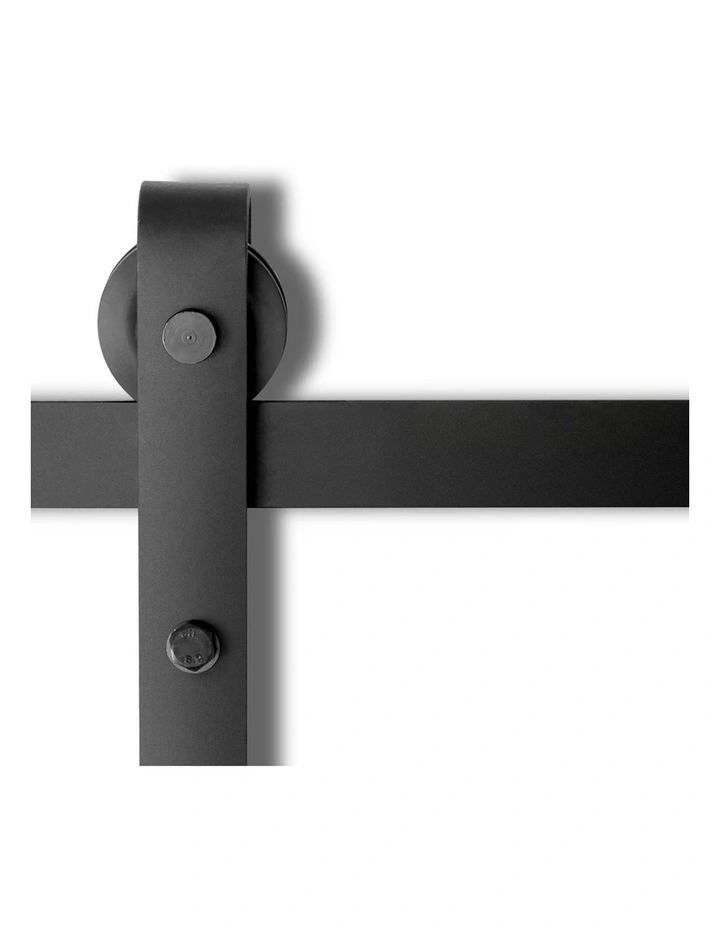 Sliding Barn Door Hardware Track Set 3.66m in Black image 1