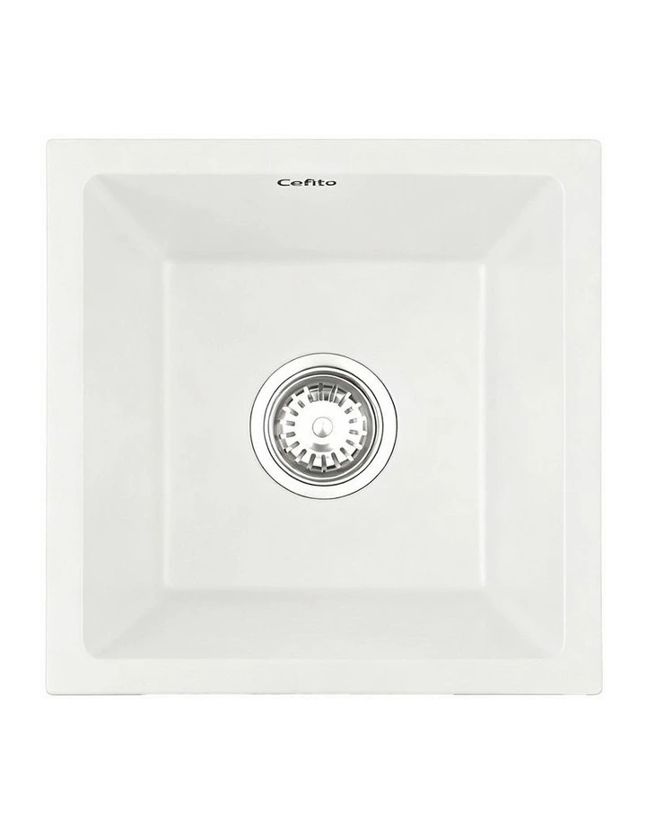 Kitchen Sink 38x38cm in White image 2