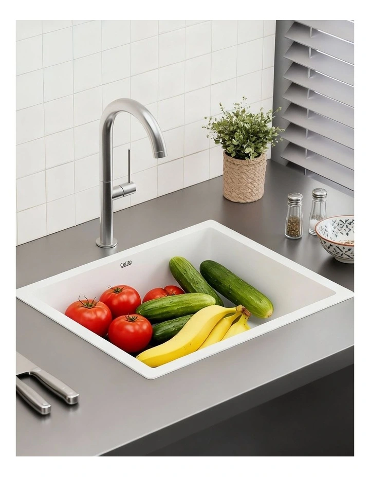 Kitchen Sink 38x38cm in White image 5