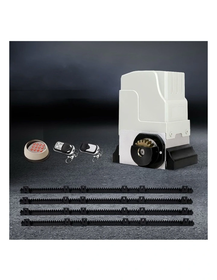 Automatic Sliding Gate Opener Kit Keypad 4M 1800kg in White image 3