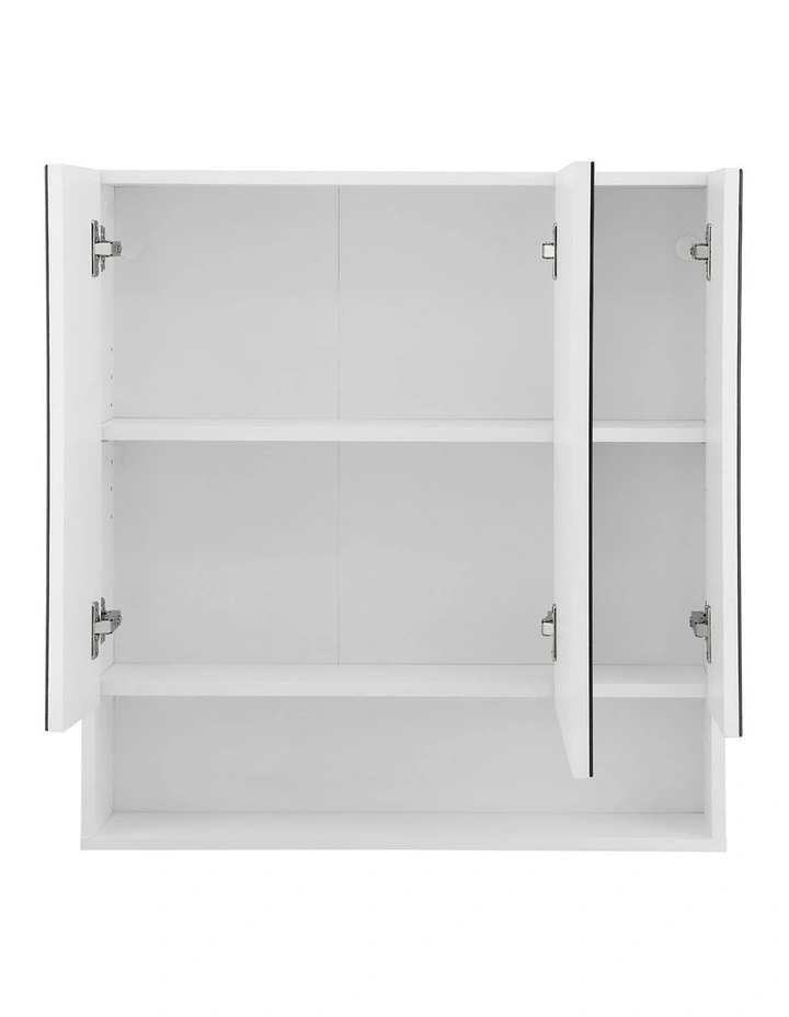 Bathroom Mirror Cabinet in 700x750mm White image 2