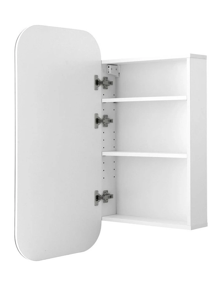 Bathroom Mirror Cabinet in 450x900mm White image 2