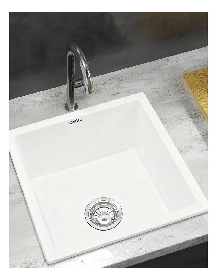 Kitchen Sink 45x45cm in White image 3