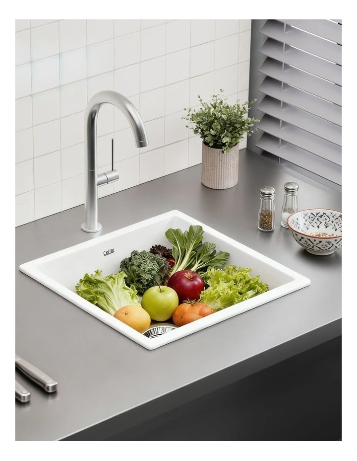 Kitchen Sink 45x45cm in White image 5