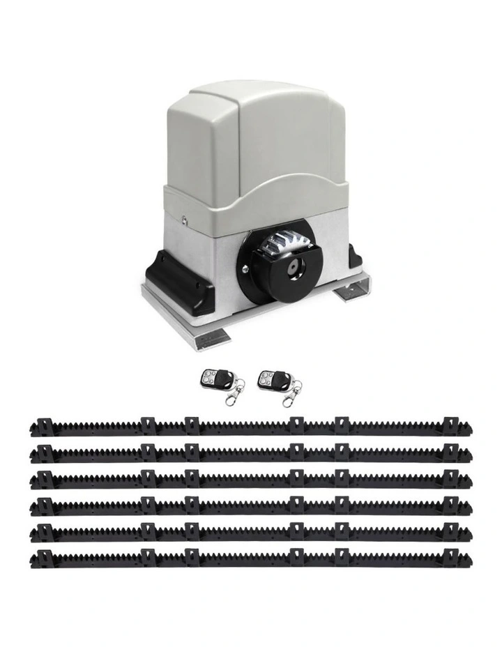 Automatic Sliding Gate Opener Kit 6M 1200kg in White image 1