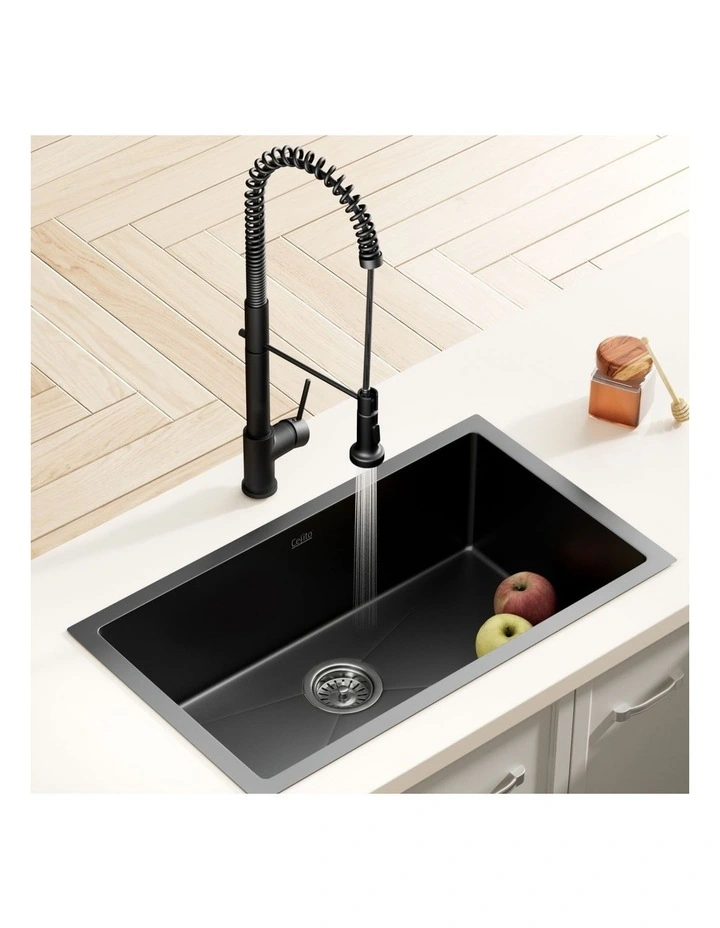 Stainless Steel Sink 70x45cm in Black image 3