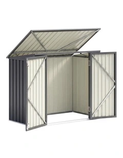 Outdoor Garden Shed Storage in Grey