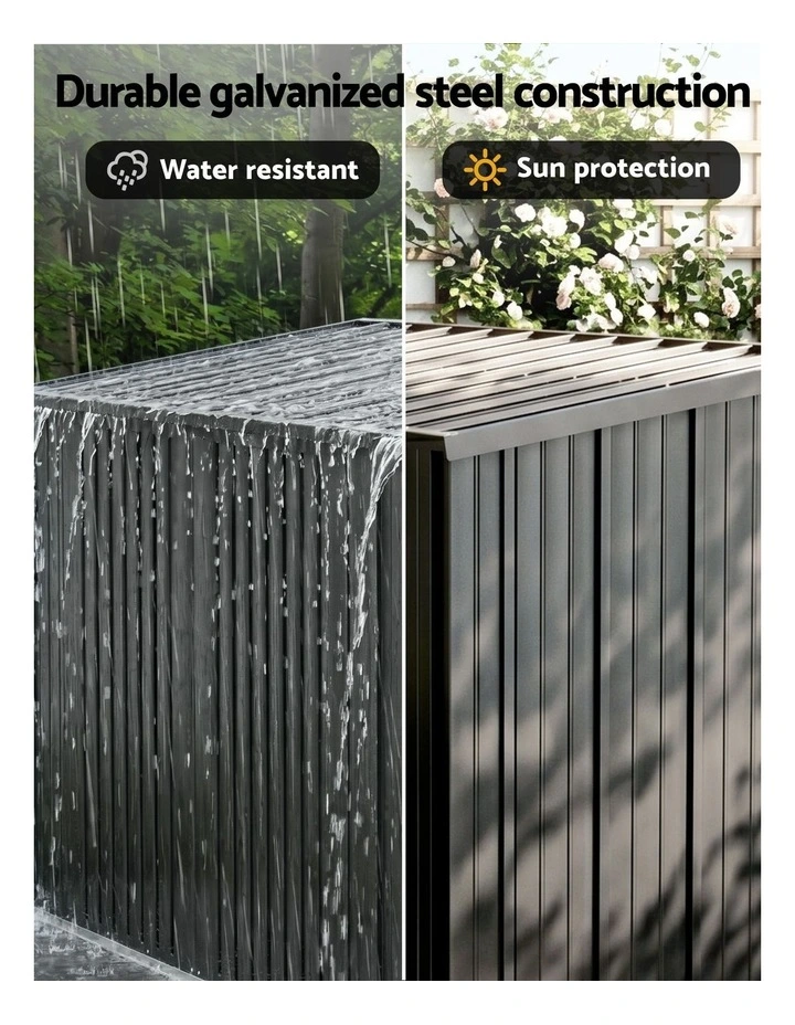 Outdoor Garden Shed Storage in Grey image 7