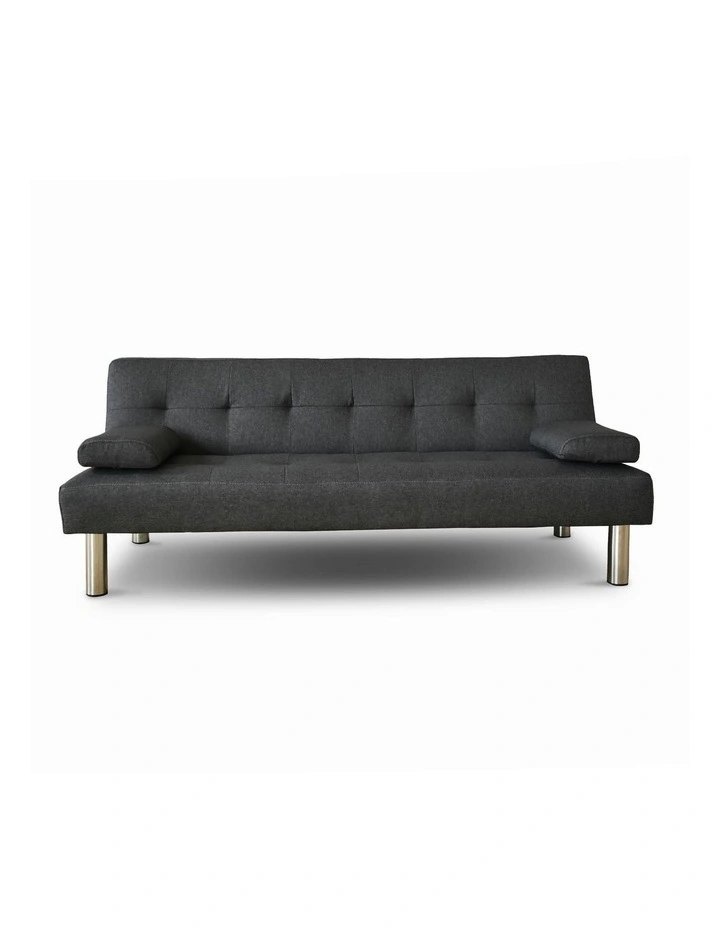 Fabric 2 Seater Sofia 2 in 1 Indoor Sofa in Grey image 1