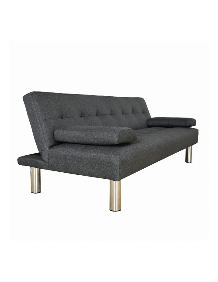 Fabric 2 Seater Sofia 2 in 1 Indoor Sofa in Grey image 6