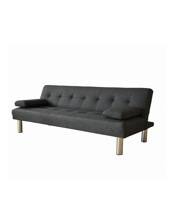 Fabric 2 Seater Sofia 2 in 1 Indoor Sofa in Grey image 7