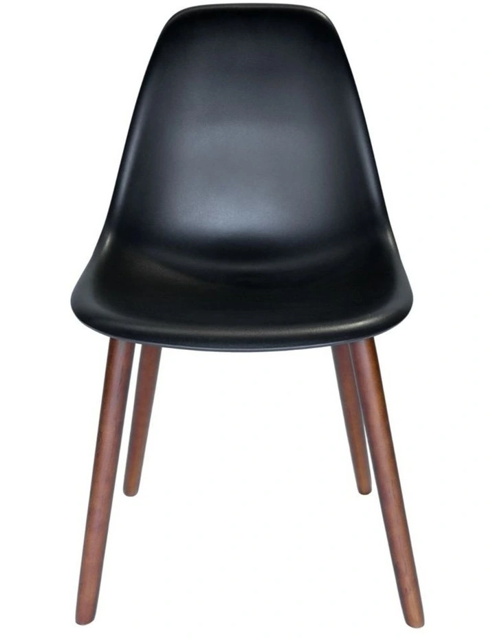 Replica Eames DSW Inspired Plastic Chair in Black image 1