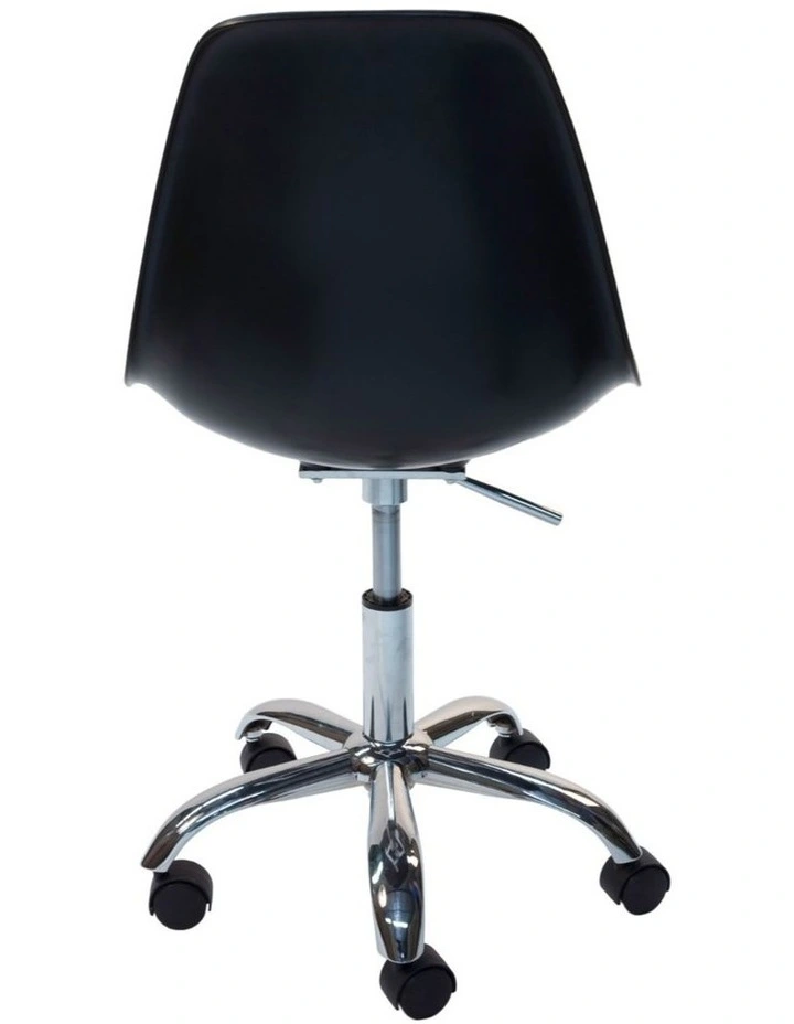 Plastic Replica Eames DSW, DSR Desk Chair in Black image 4