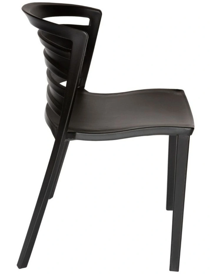 Mario Plastic Chair Pack Of 4 in Black image 4