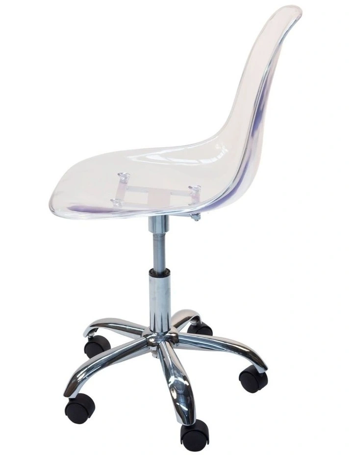 Replica Eames DSW DSR Desk Chair in Clear Transparent image 3