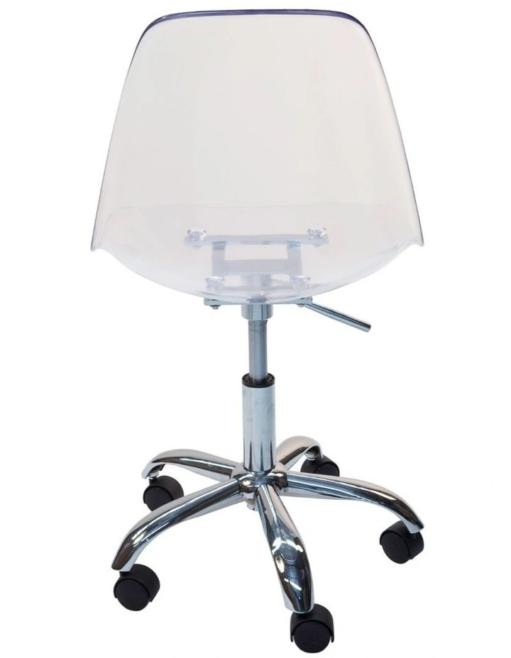 Replica Eames DSW DSR Desk Chair in Clear Transparent image 4