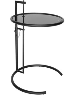 Replica Eileen Adjustable Cigarette Table in Matte Black