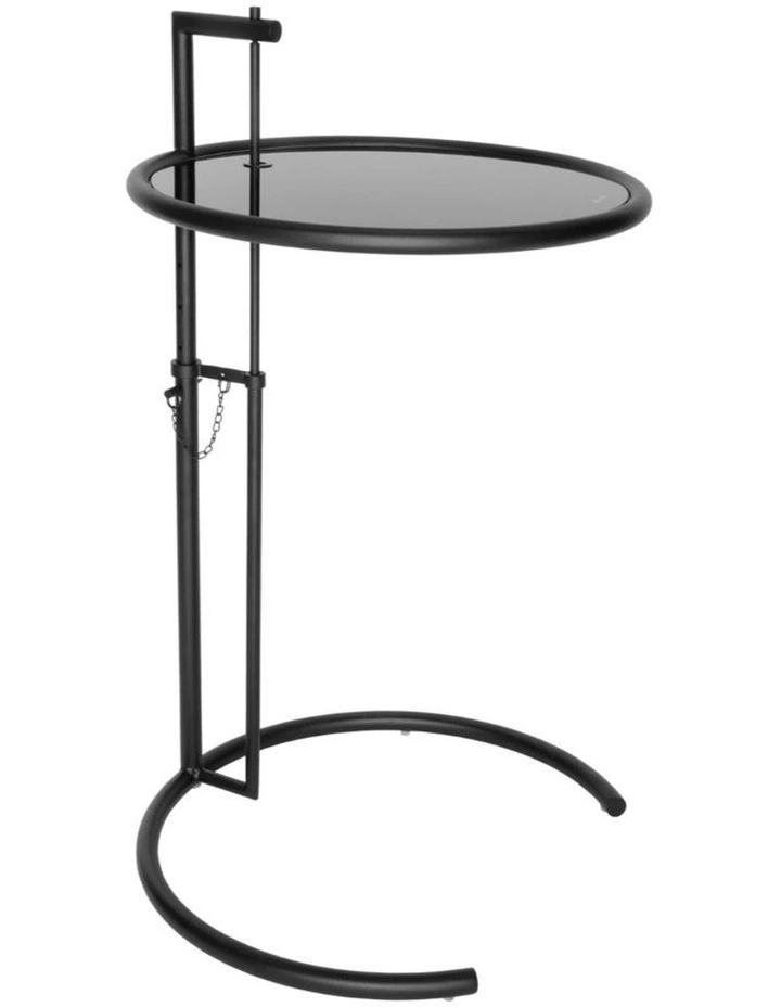 Replica Eileen Adjustable Cigarette Table in Matte Black image 2