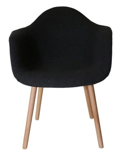 Replica Eames DAW Hal Inspired Chair in Black