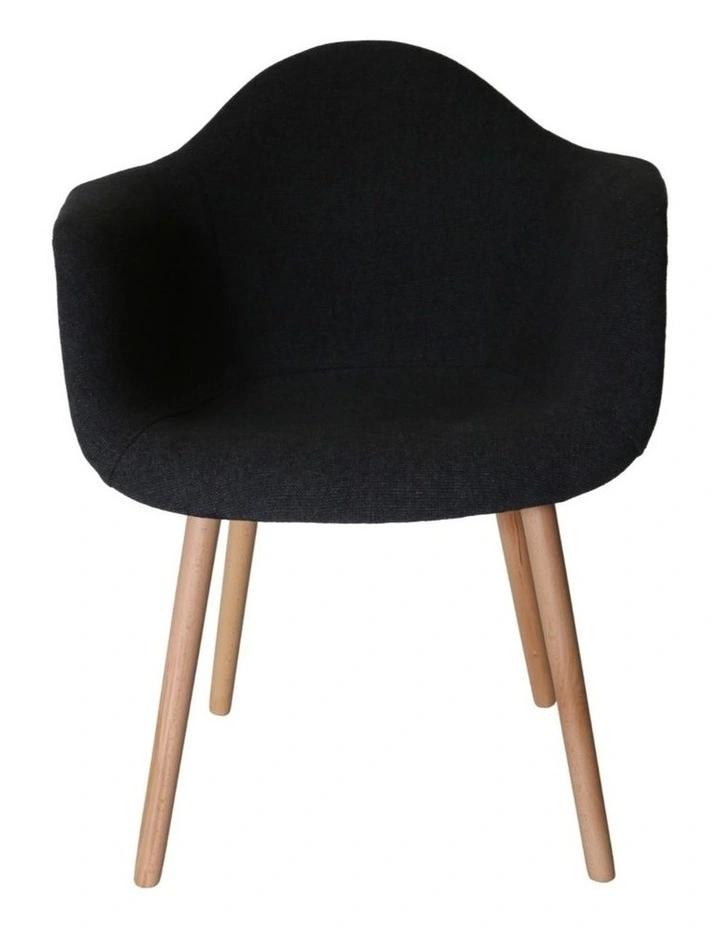 Replica Eames DAW Hal Inspired Chair in Black image 1