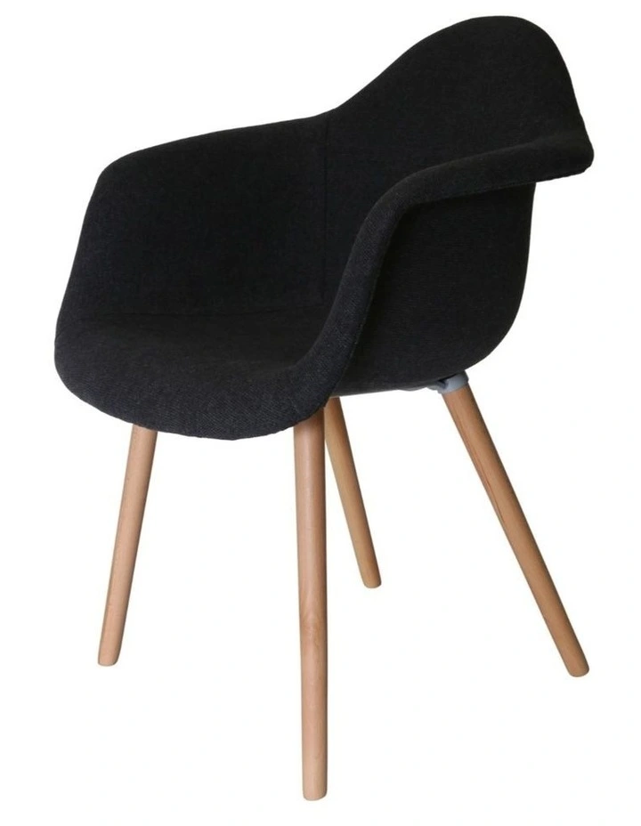 Replica Eames DAW Hal Inspired Chair in Black image 2