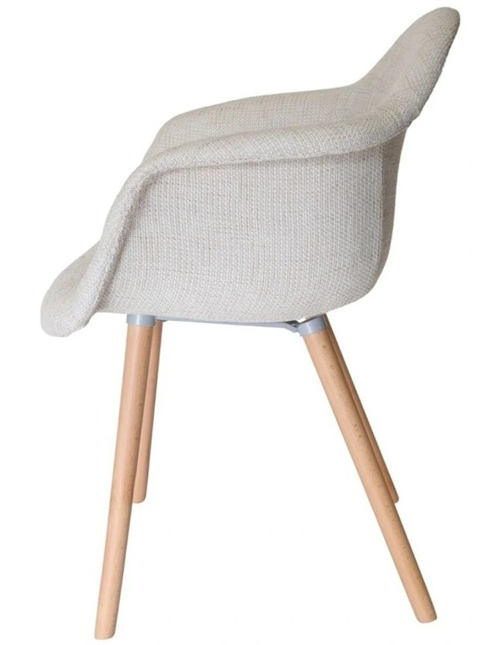 Replica Eames DAW Hal Inspired Chair in Cream image 3