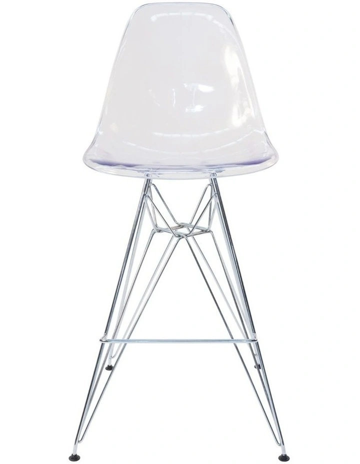 Replica Eames DSR Stool in Clear image 3