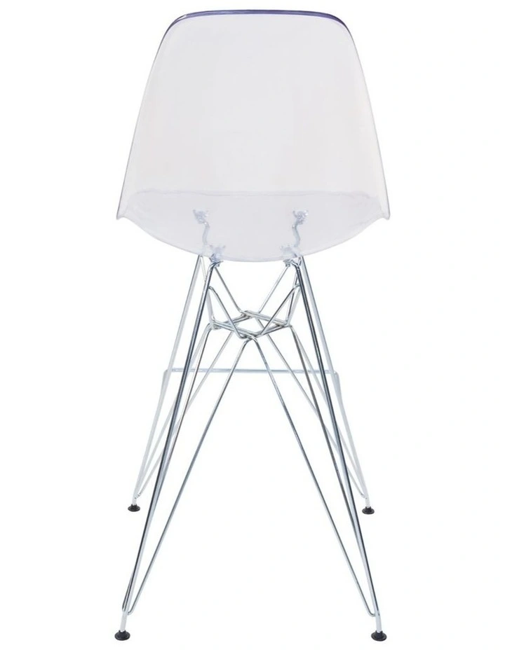 Replica Eames DSR Stool in Clear image 4