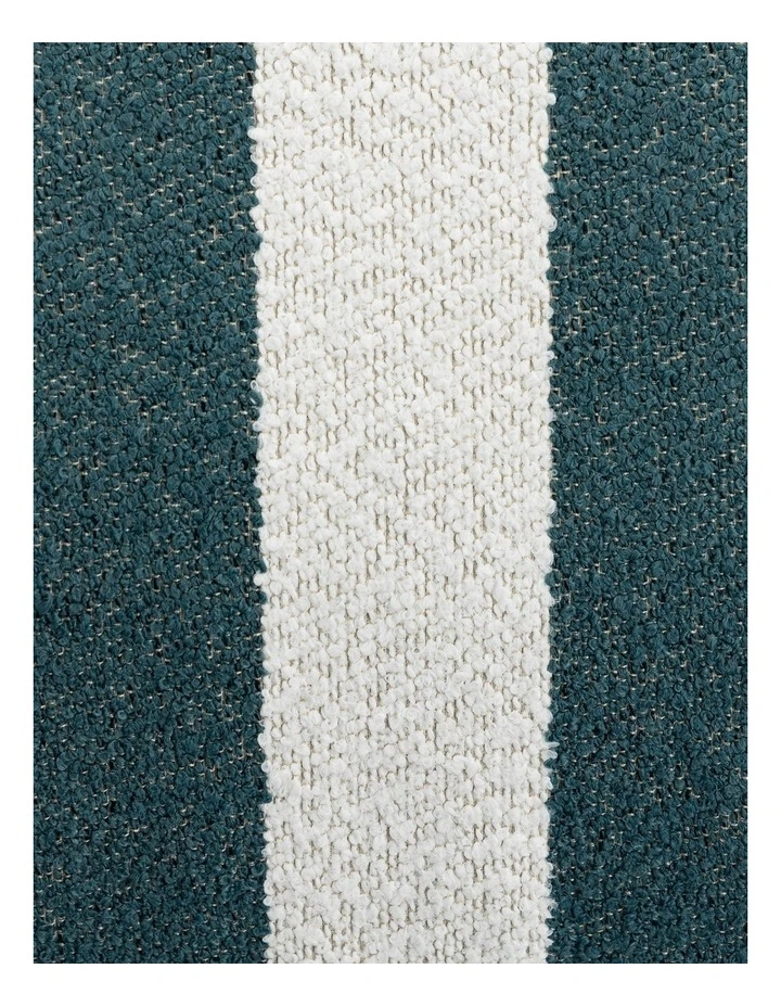 L-Shape Outdoor Boucle Compression Sofa in Green/White image 6
