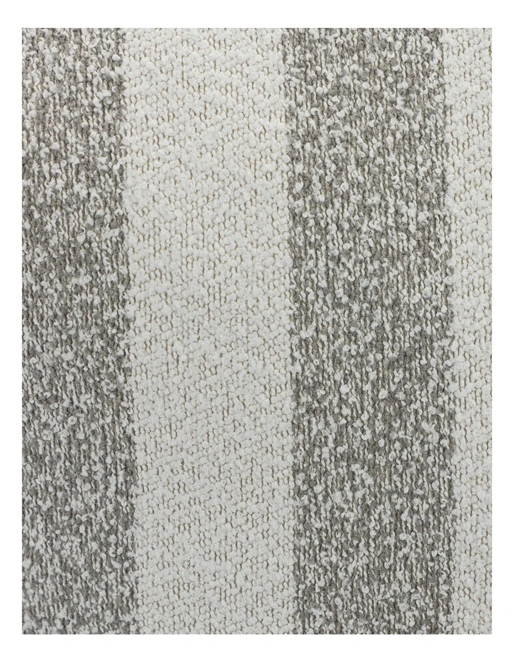 L-Shape Outdoor Boucle Compression Sofa in Grey/White image 6