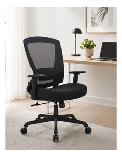 Daisey Fabric Seat Task Chair in Black