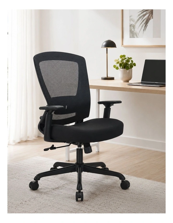 Daisey Fabric Seat Task Chair in Black image 1