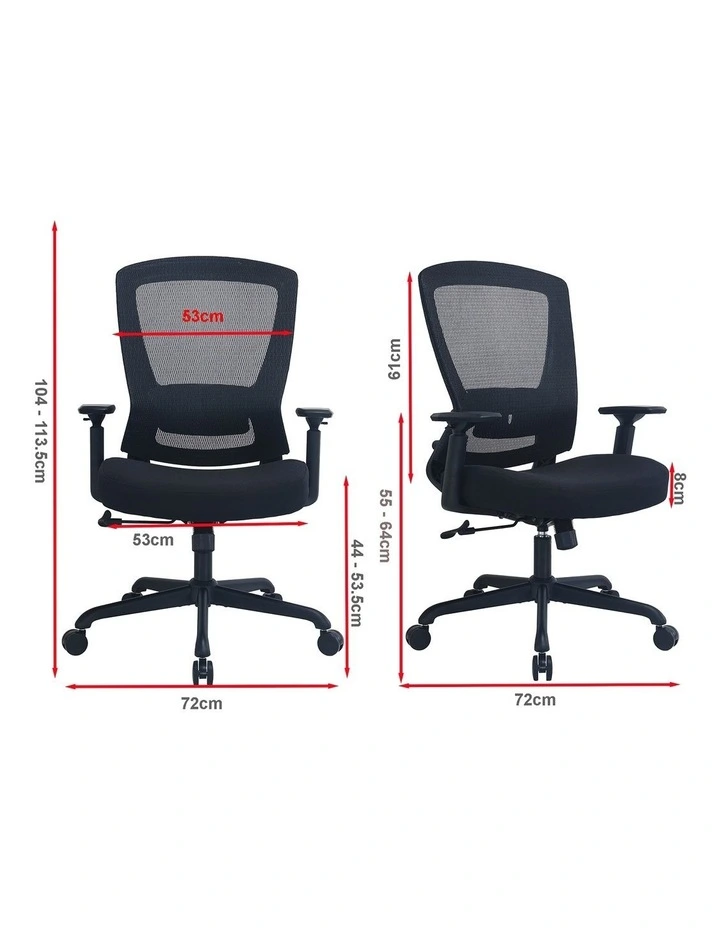 Daisey Fabric Seat Task Chair in Black image 6