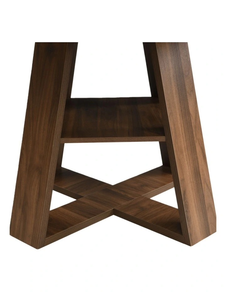 Extendable Round Dining Table 110-150cm in Brown image 5