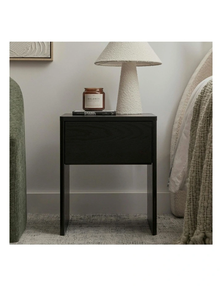 Oxford Bedside Table in Black image 4