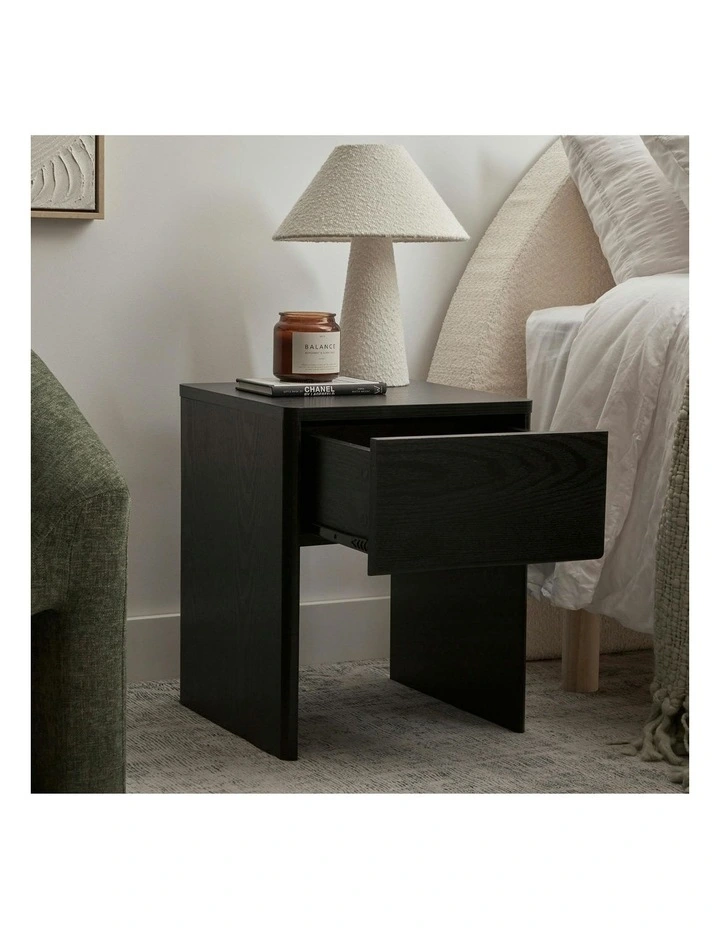 Oxford Bedside Table in Black image 5