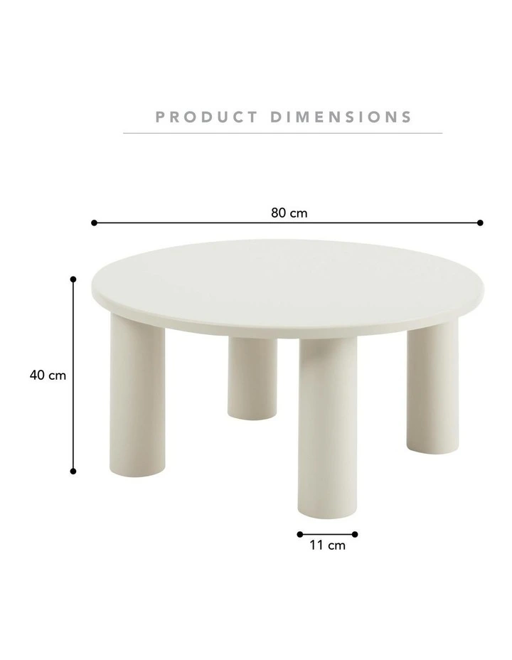 Kingsley Coffee Table in Cream image 3